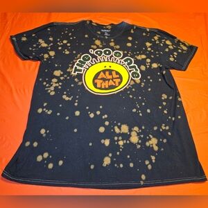 Nickelodeon Love Tribe T-Shirt "The 90's Are All That" szXL Black & Yellow EUC